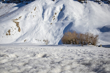 Snow on the himalayas