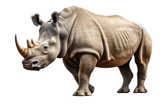 Giant Rhino On Transparent Background
