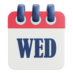 Wednesday 3d Icon Calender