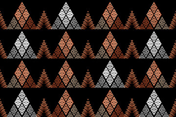 Fototapeta premium Traditional ethnic,geometric ethnic fabric pattern for textiles,rugs,wallpaper,clothing,sarong,batik,wrap,embroidery,print,background, illustration