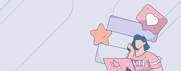 Business People Flat Vector Concept Operation Hand Drawn Illustration
