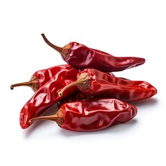 Professional food photography of Chipotle peppers, isolated on white background,  Chipotle peppers isolated on white background