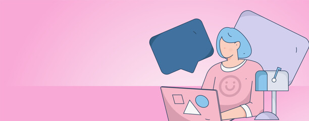 Business People Flat Vector Concept Operation Hand Drawn Illustration
