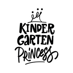 Obraz premium KINDERGARTEN PRINSESS - handwriting phrase