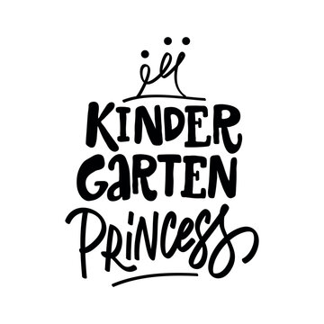 KINDERGARTEN PRINSESS - handwriting phrase