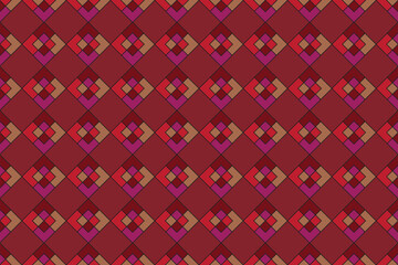 Set of symmetrical components in a continuous pattern for décor. Wallpaper, textiles, and ceramics all have prints. Illustration in vector format.