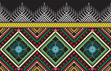 Set of symmetrical components in a continuous pattern for décor. Wallpaper, textiles, and ceramics all have prints. Illustration in vector format.