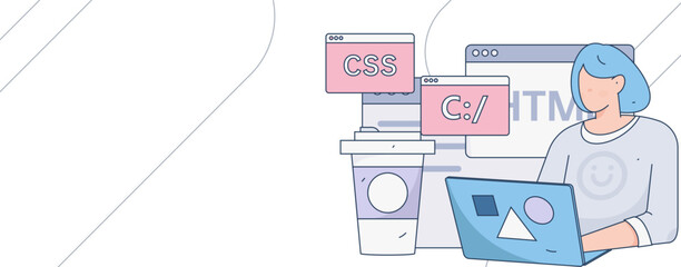 Business People Flat Vector Concept Operation Hand Drawn Illustration
