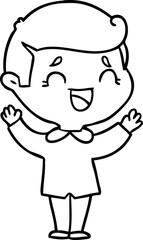 cartoon laughing man