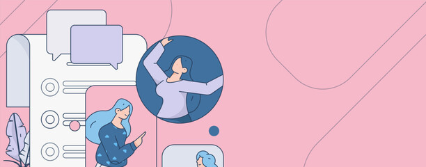 Business People Flat Vector Concept Operation Hand Drawn Illustration
