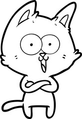 funny cartoon cat