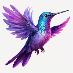 Obraz premium Violet Sabrewing full body