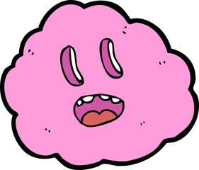 cartoon spooky cloud