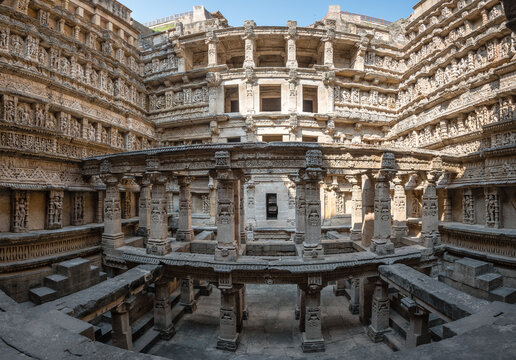 views of rani ki vav stepwells in patan, india