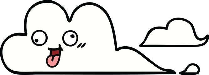 cute cartoon of a clouds