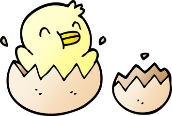 cute cartoon doodle chick