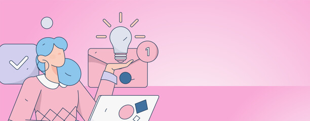 Business People Flat Vector Concept Operation Hand Drawn Illustration
