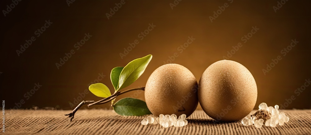 Aufkleber luo han guo also known as monk fruit a potent natural sweetener copy space image place for adding te