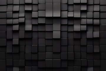 black and white cubes, pattern, texture, square, cube, design, 3d, illustration