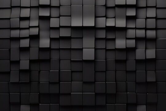 Fototapeta black and white cubes, pattern, texture, square, cube, design, 3d, illustration