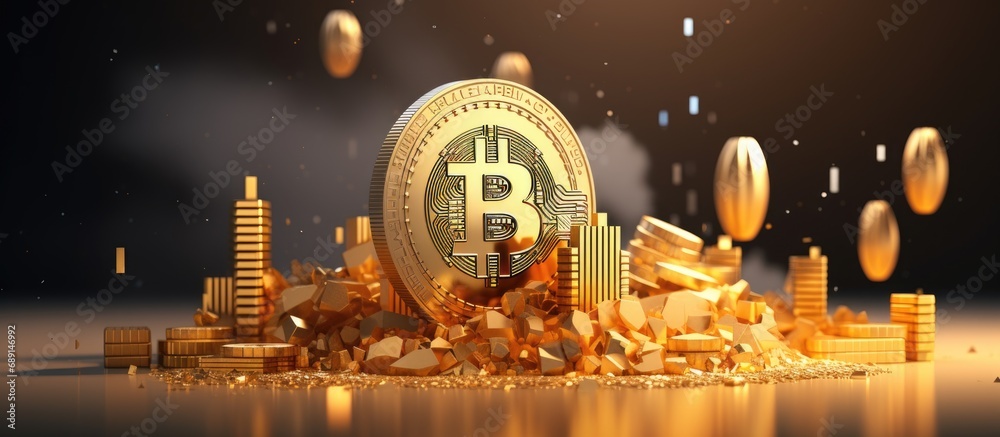 Aufkleber invest in cryptocurrency and watch it soar mobile finance makes it easy to buy sell and trade cartoo