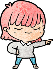cartoon woman