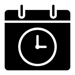 deadline glyph icon