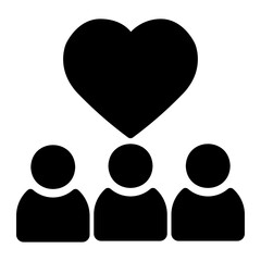 Solidarity glyph icon