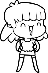 cartoon woman