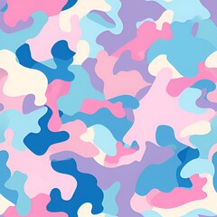 pastel camouflage pattern