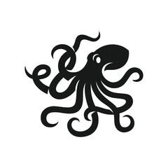 octopus logo vector icon illustration