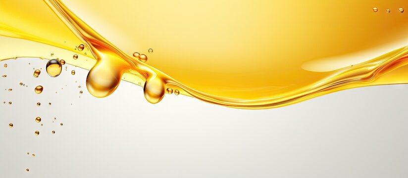 Air bubble filled cooking oil or honey droplet icon Copy space image Place for adding text or design