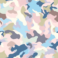 pastel camouflage pattern
