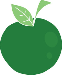 hand drawn quirky cartoon apple