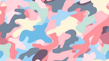 pastel camouflage pattern