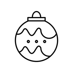 bauble line icon