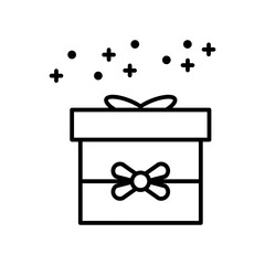 present box line icon