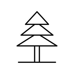 Fototapeta premium tree line icon