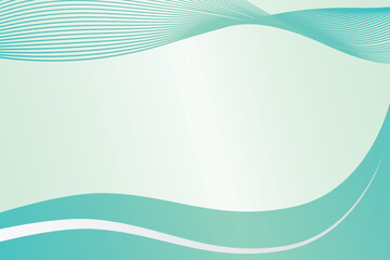 Green gradient wave background