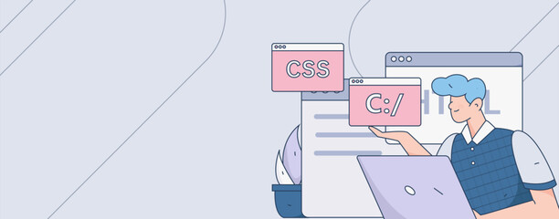 Business People Flat Vector Concept Operation Hand Drawn Illustration
