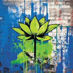 Graffiti Lotus: Edgy Willow Rendition