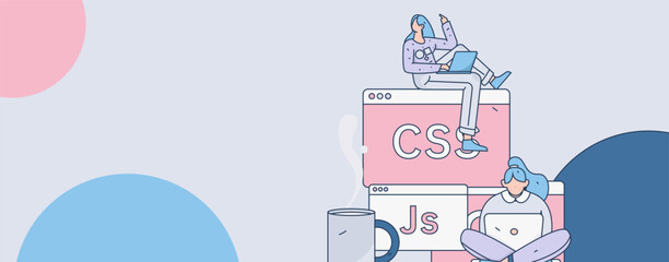 Business People Flat Vector Concept Operation Hand Drawn Illustration
