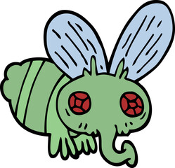 cartoon doodle of a fly