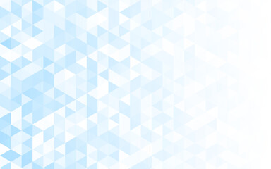 Fototapeta na wymiar Vector blue triangular mosaic pattern. Abstract geometric polygonal background.