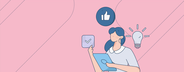 Business People Flat Vector Concept Operation Hand Drawn Illustration
