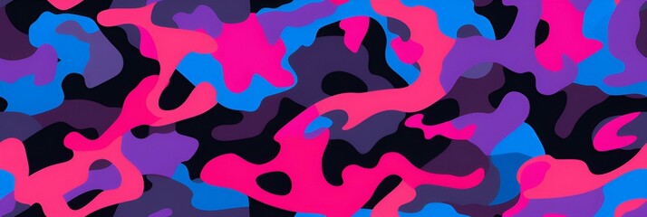 vivid color camouflage pattern