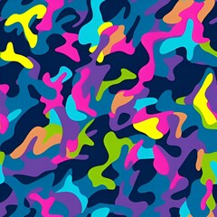 neon color camouflage pattern