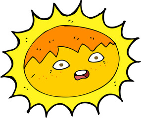 cartoon sun