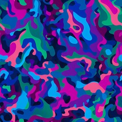 neon color camouflage pattern