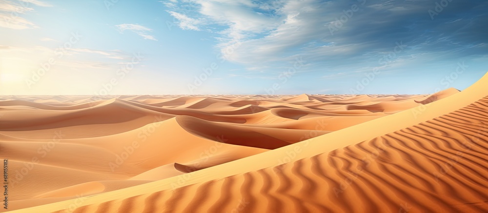 Fototapete morocco s magnificent sahara desert copy space image place for adding text or design